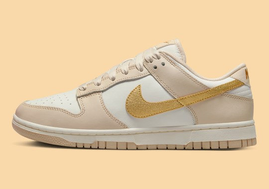 Golden Accents Paint A Premium Aesthetic Onto The Nike Dunk Low