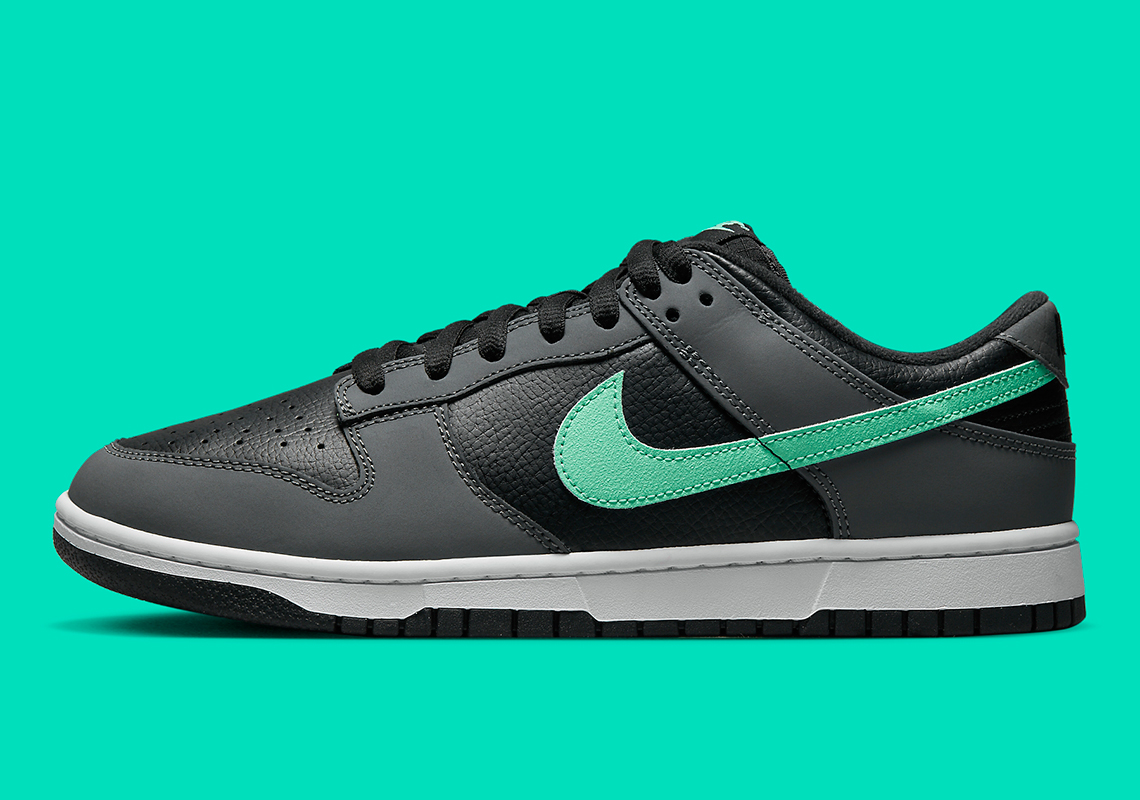 Nike Dunk Low Grey Black Green Glow FB3359-001 Release Info