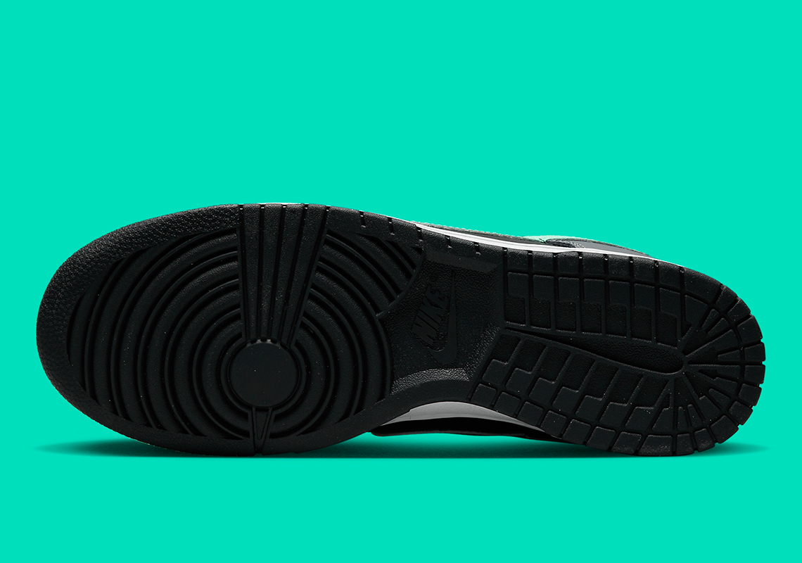 Nike Dunk Low Grey Black Green Glow 4