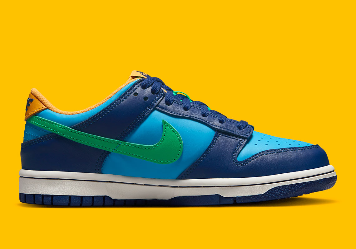 Nike Dunk Low Baltic Blue/Electric Algae/Deep Royal Grade School Kids'  Shoe