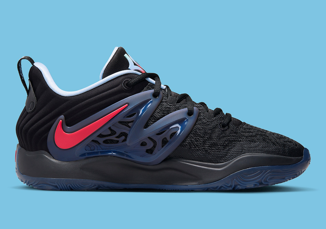 nike kd 15 black red light blue DM1054 004 4