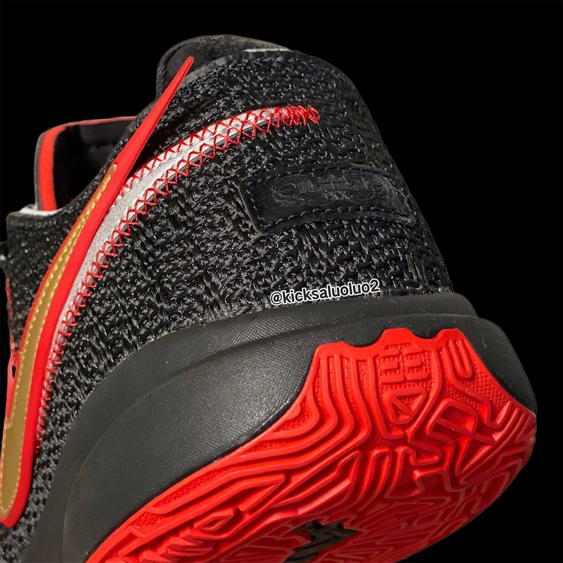 nike For lebron 20 black red gold 2