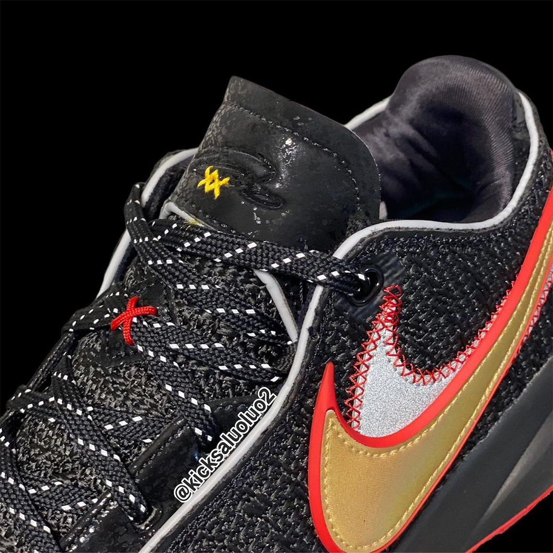 nike lebron 20 black red gold 7