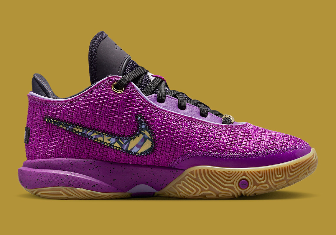 Nike LeBron yellow lebron shoes 20 GS "Vivid Purple" FD0207-500 Release Date