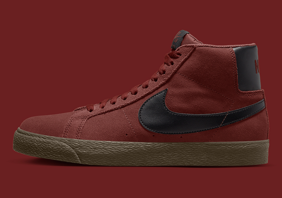 Nike Sb Blazer Mid Maroon 864349 204 7