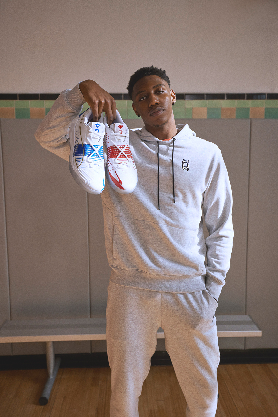 Puma shoes are seen worn by RJ Barrett of the New York Knicks