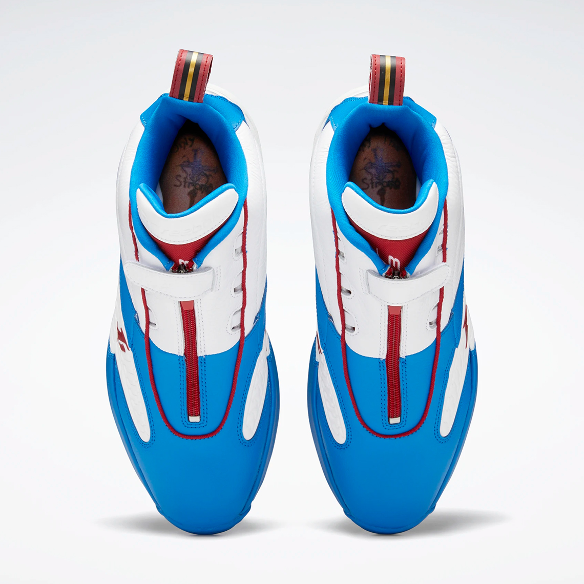 reebok answer iv dynamic blue footwear white flash red HP3125 7