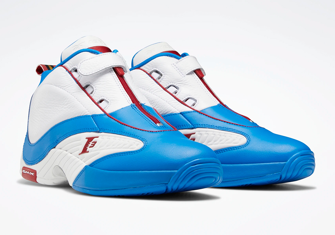 reebok answer iv dynamic blue footwear white flash red HP3125 lead