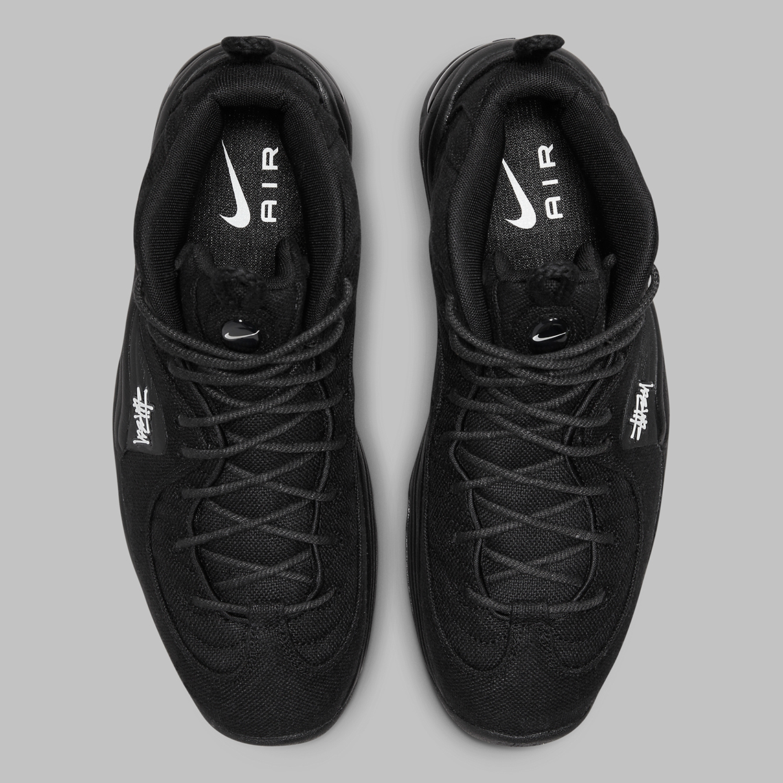 Nike Air Penny 2 x Stüssy Black (toile de chanvre noire)