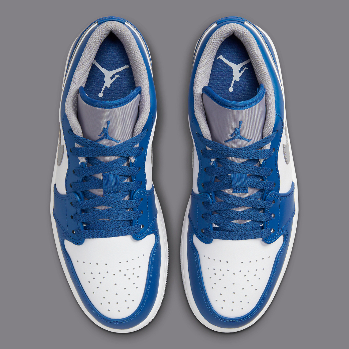 Jordan 1 Low True Blue Cement – Kicksinto