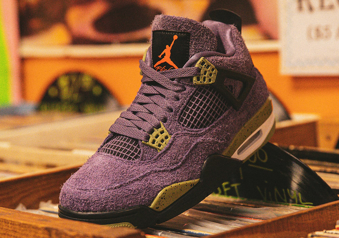 Purple gold jordans best sale