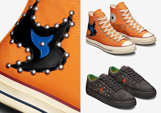 Silver Studs And Leather Appliqué Dress Come Tees’ Latest Collaborative Converse