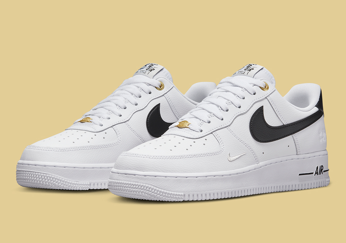 Size+10+-+Nike+Air+Force+1+07+LV8+40th+Anniversary+-+White+Black+2022 for  sale online