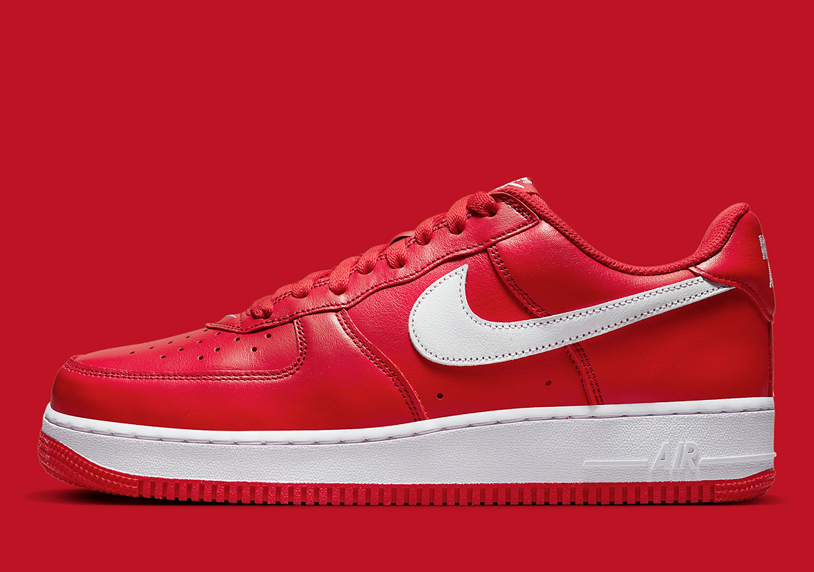 University Red Helms The Newest Nike Air Force 1 "Color Of The Month"