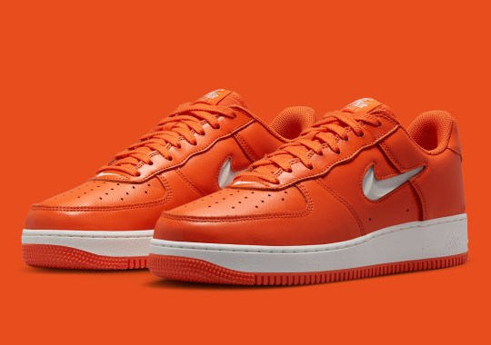 Nike Clothes Their Latest Bejeweled Air Force 1 In University Orange