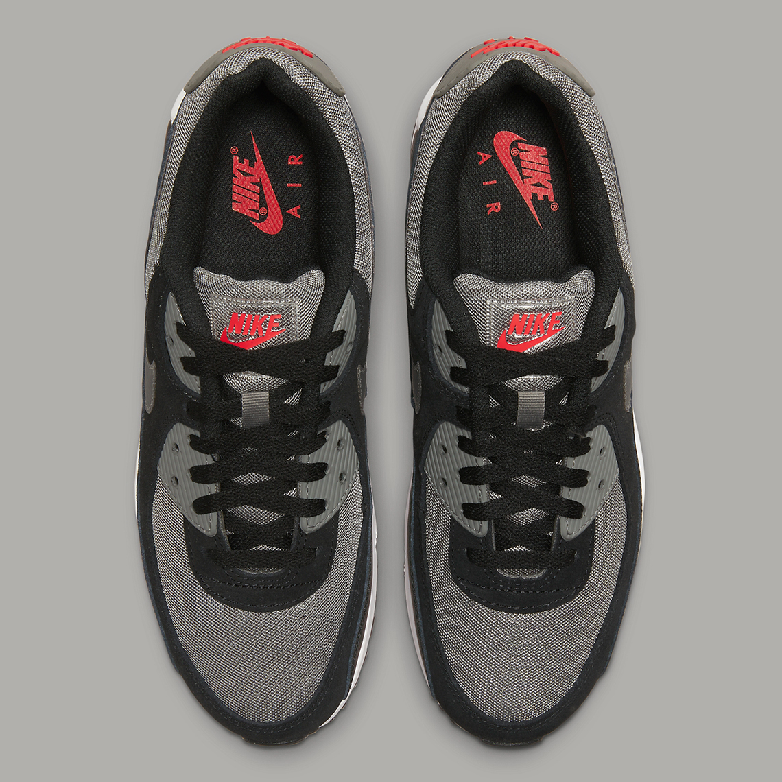 Nike Air Max 90 Black Grey Red Fd0664 001 6