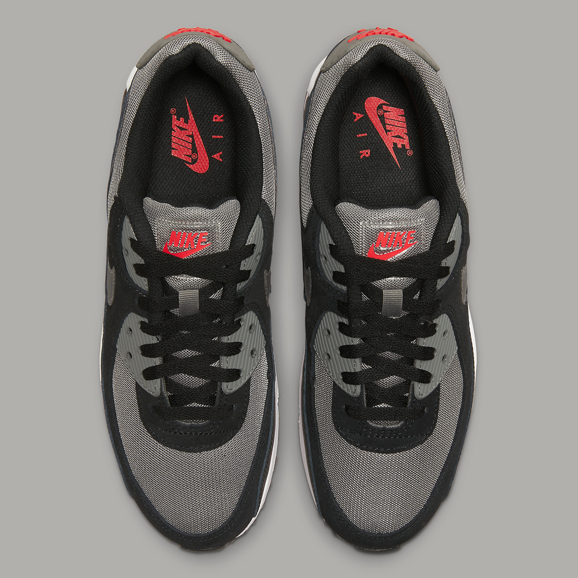 Nike Air Max 90 Black Grey Red FD0664 001 6