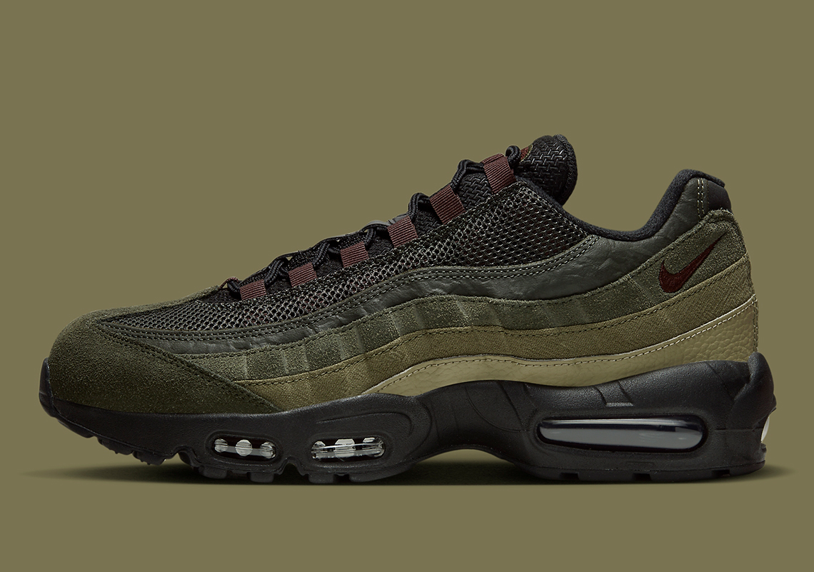 Nike Air Max 95 Black Earth Sequoia Cargo Khaki FD0652 001 SneakerNews