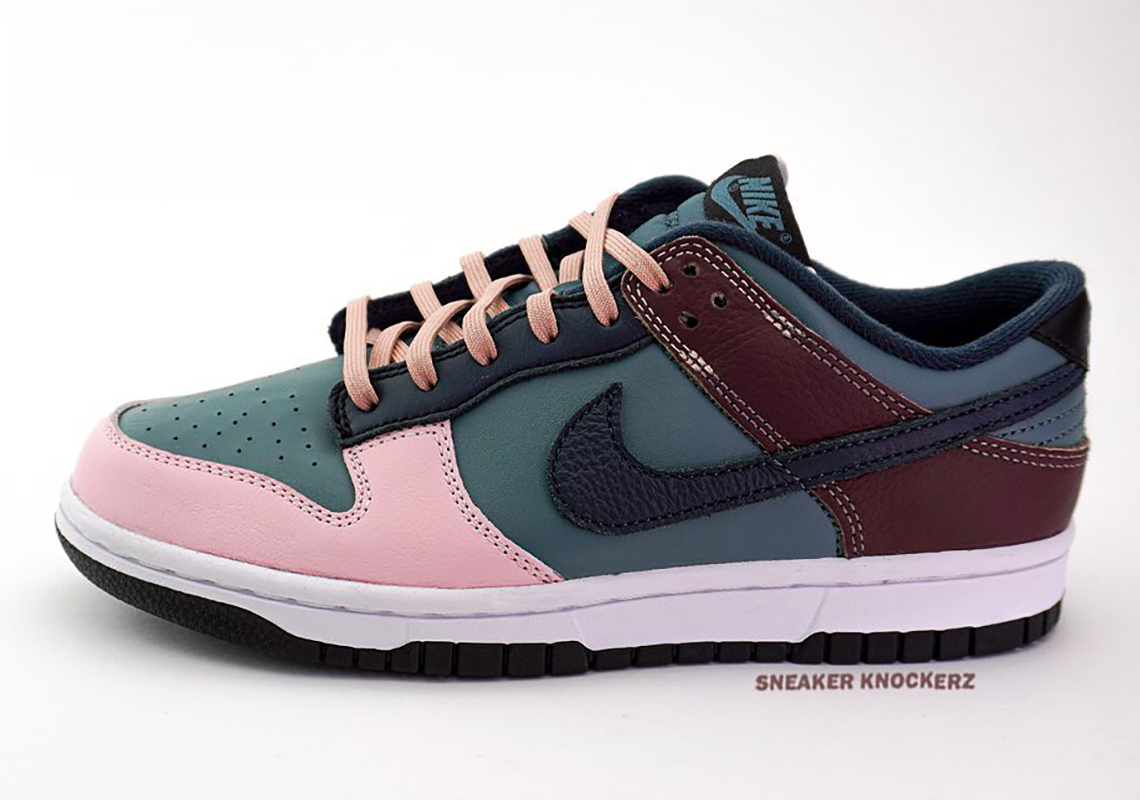 The Nike Dunk Low Appears In A Semi-"Neapolitan" Look