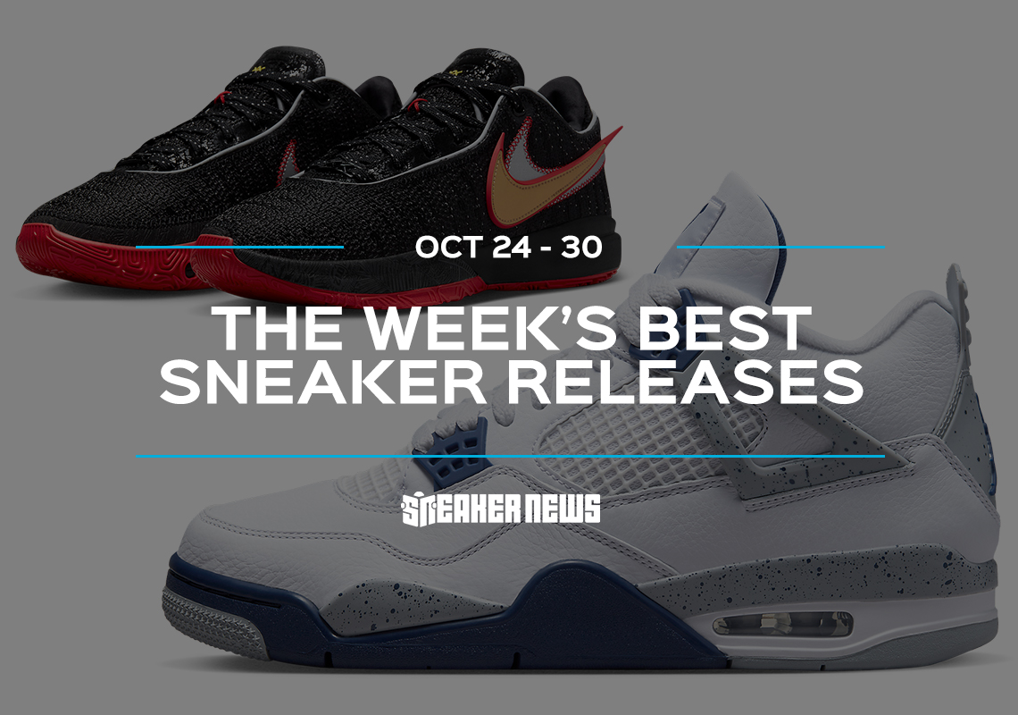 Releasing This Week: AJ4 "Midnight Navy," Nike LeBron 20 "Trinity," And MADE In USA New Balances