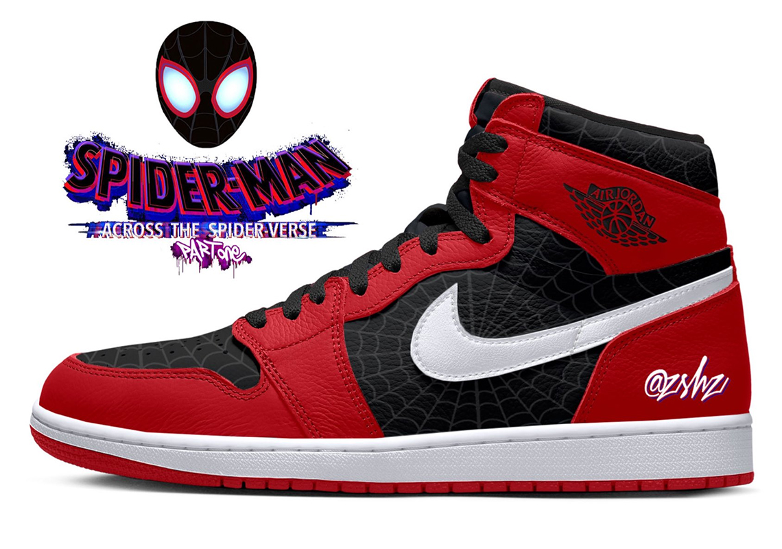 Spider Man Across The Spider Verse Air Jordan 1 SneakerNews