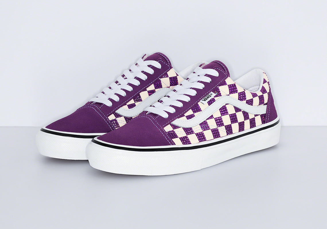 Supreme, Swarovski, And Vans Deliver Four Crystal-Adorned Colorways Of ...