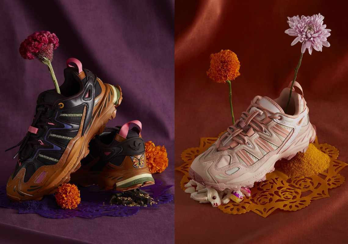 adidas' Dia De Muertos Collection Features The Hyperturf In Looks Inspired By Mole And Pink Sugar Skulls