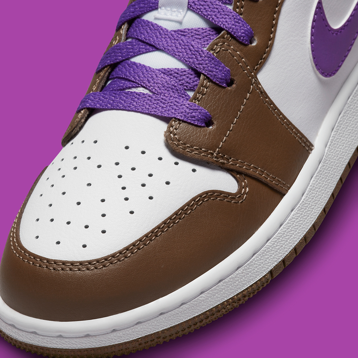 Air Jordan 1 Low "Brown/Purple" 553558215