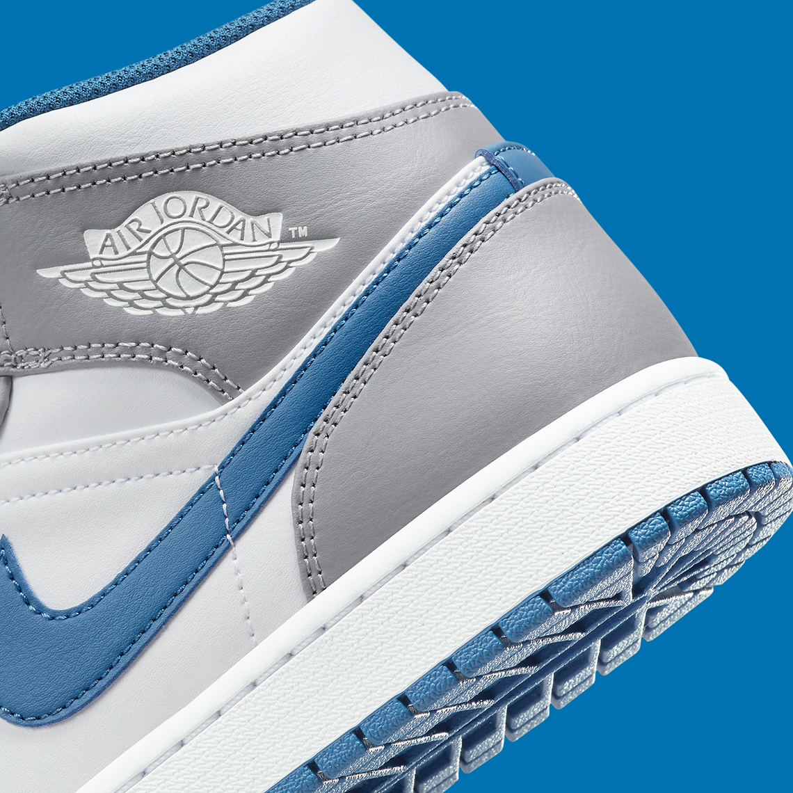 wmns air jordan 1 mid grey blue
