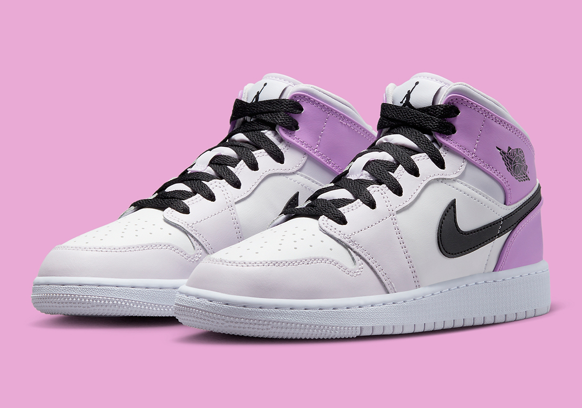 The Air Jordan 1 Mid Harkens Spring With A Coat Of "Pink Lavender"