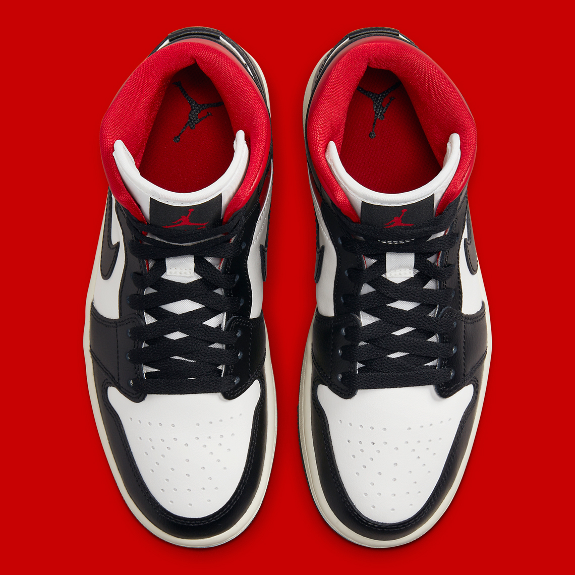 Air Jordan 1 Mid Black Gym Red BQ6472-061 | SneakerNews.com