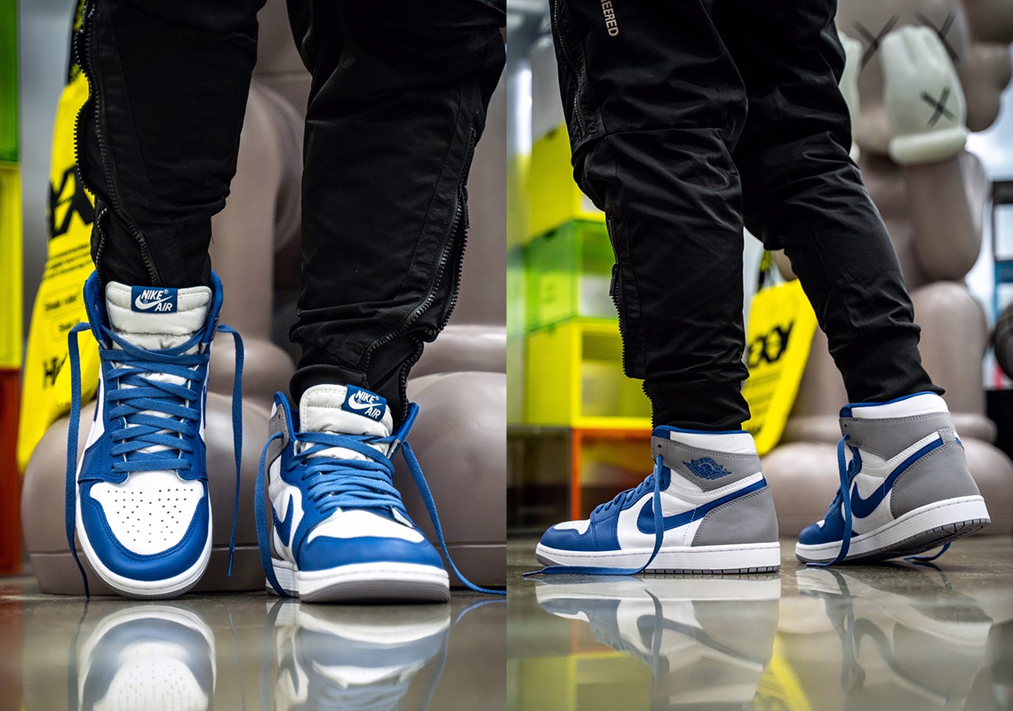 blue and black jordan 1 outfit