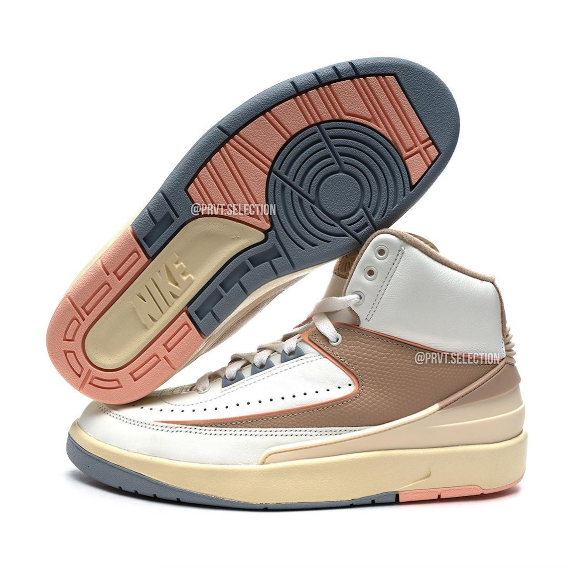 Air Jordan 2 Sail Tan Grey 9