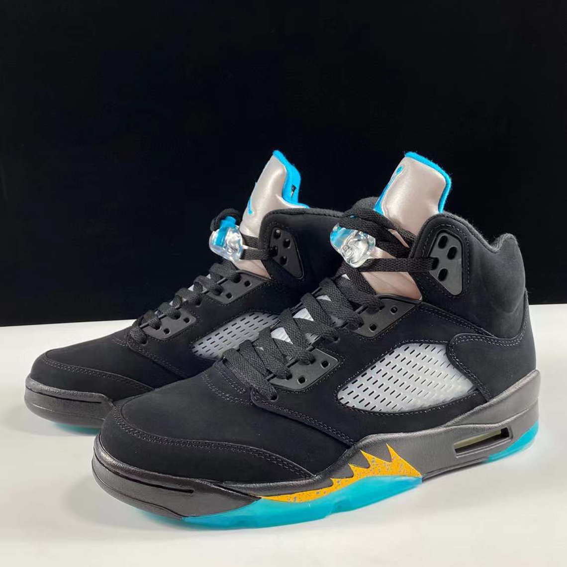 air jordan retro 5 aqua