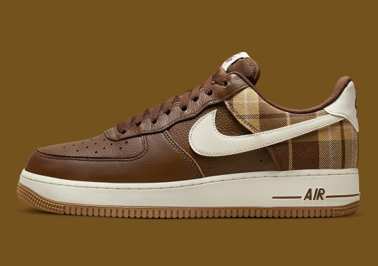 The Nike Air Force 1 Gets Formal In “Cacao”-Colored Plaid