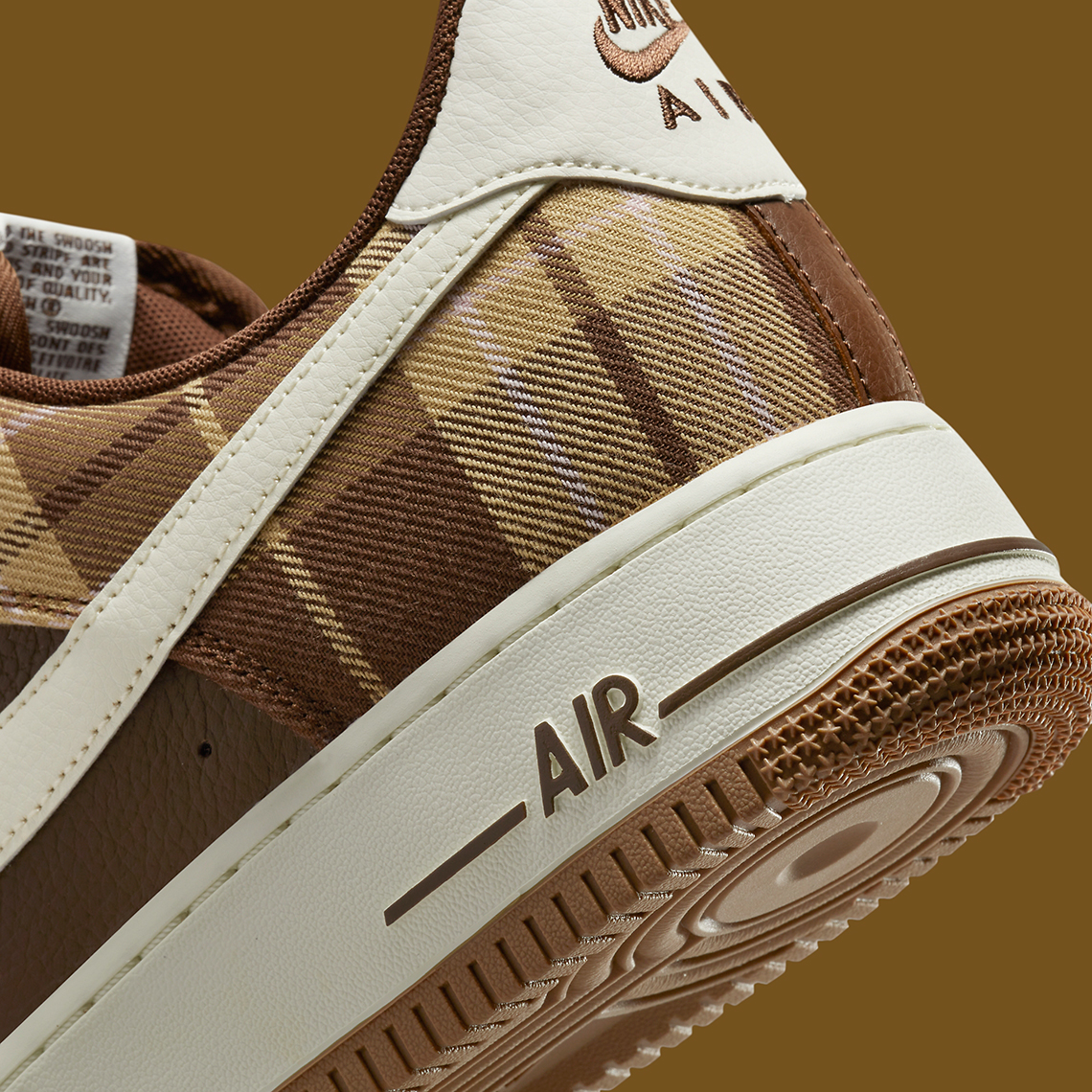 Nike Air Force 1 Low Cacao Plaid Dv0791 200 6