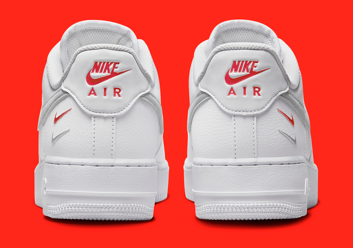 Nike Air Force 1 '07 Low SE Double Mini Swooshes White Grey FD0666-100