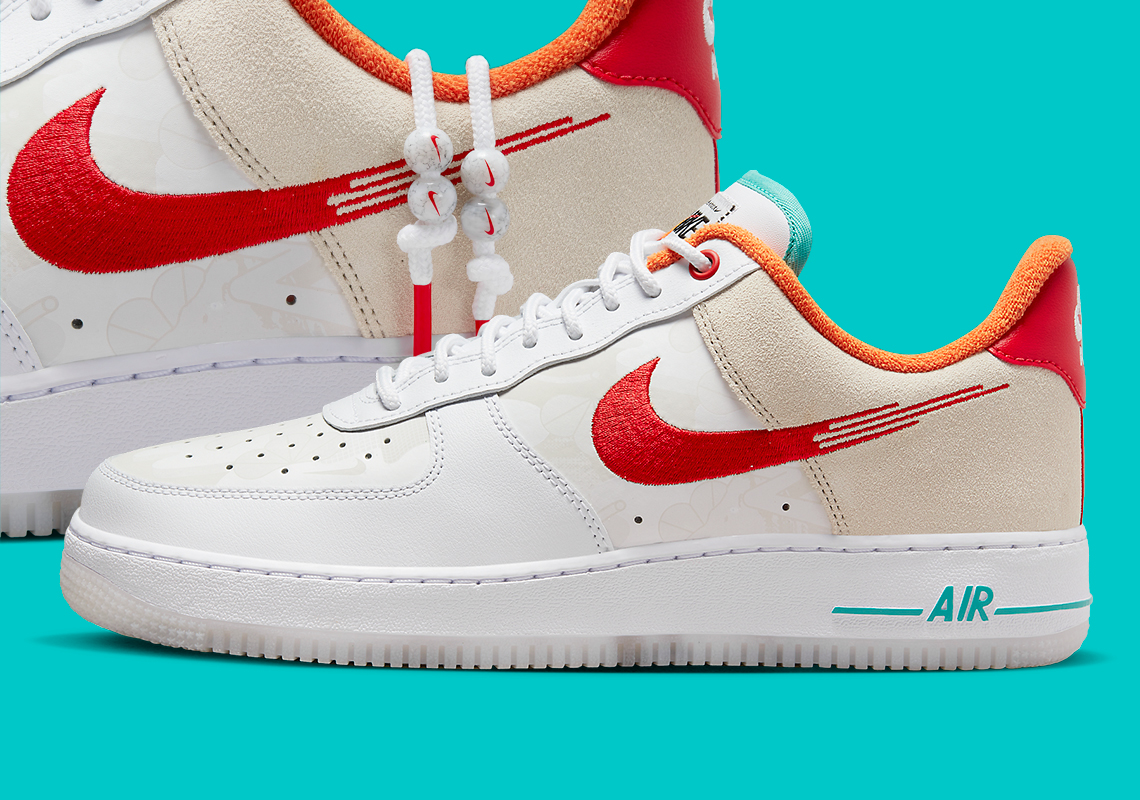 Shooting Swooshes Appear On The Nike Air Force 1 Low "Just Do It"