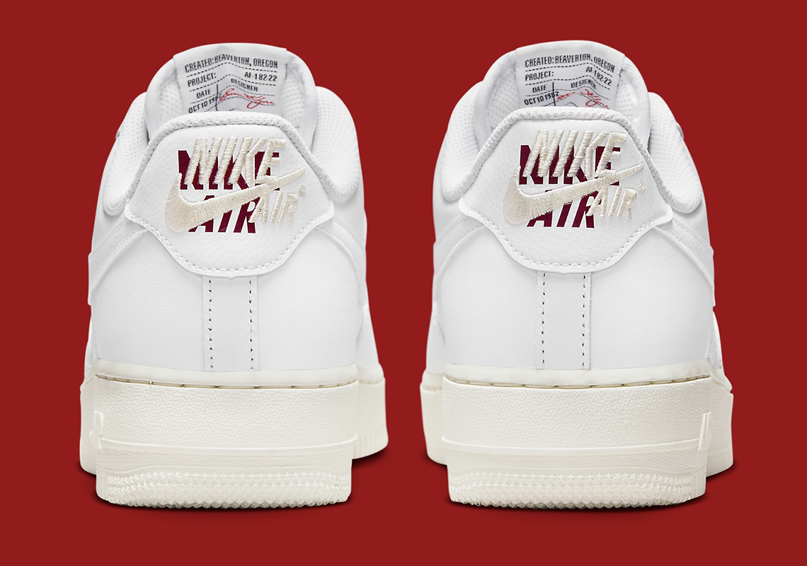 Nike Air Force 1 Premium White Sail Team Red DQ7664-100 | SneakerNews.com