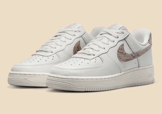 Exotic Snakeskin Appears On The Nike Air Force 1 Low “Sail”