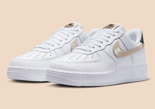 Patent Leather Tans And Dark Brown Accent The Nike Air Force 1