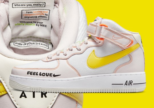 This Nike Air Force 1 Mid Hopes You Find Your Happy Place