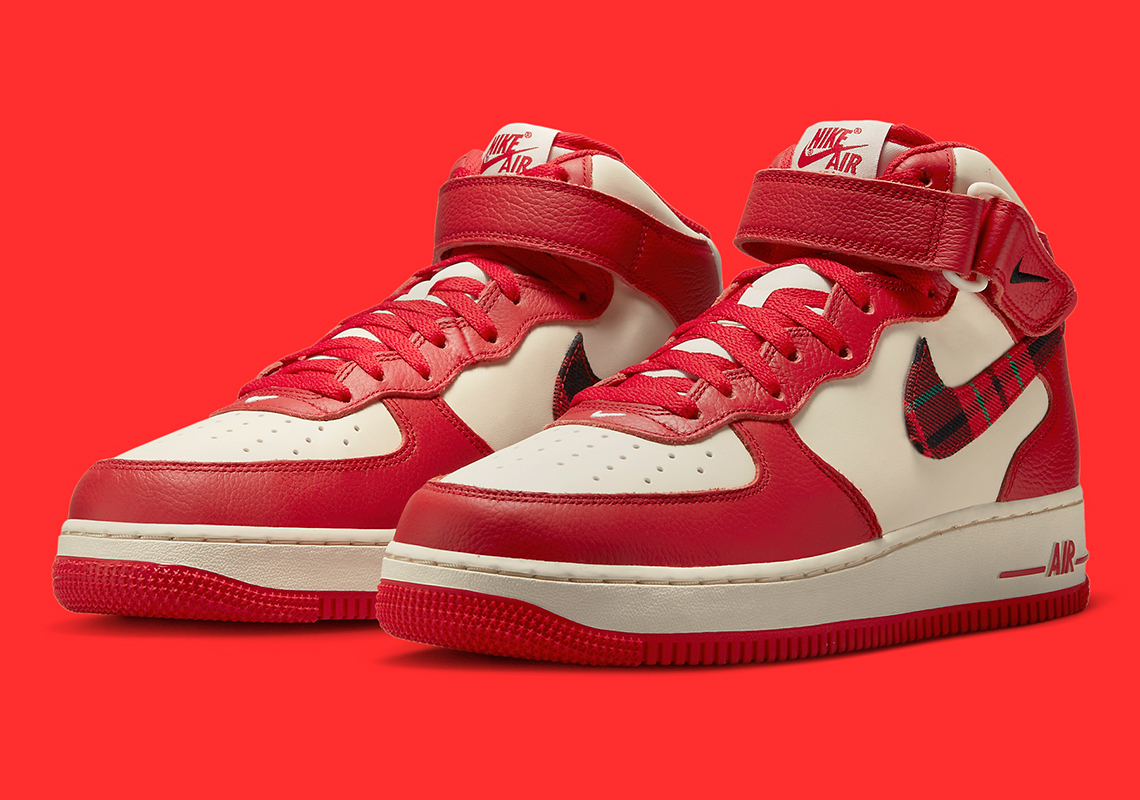 red and black plaid air force 1