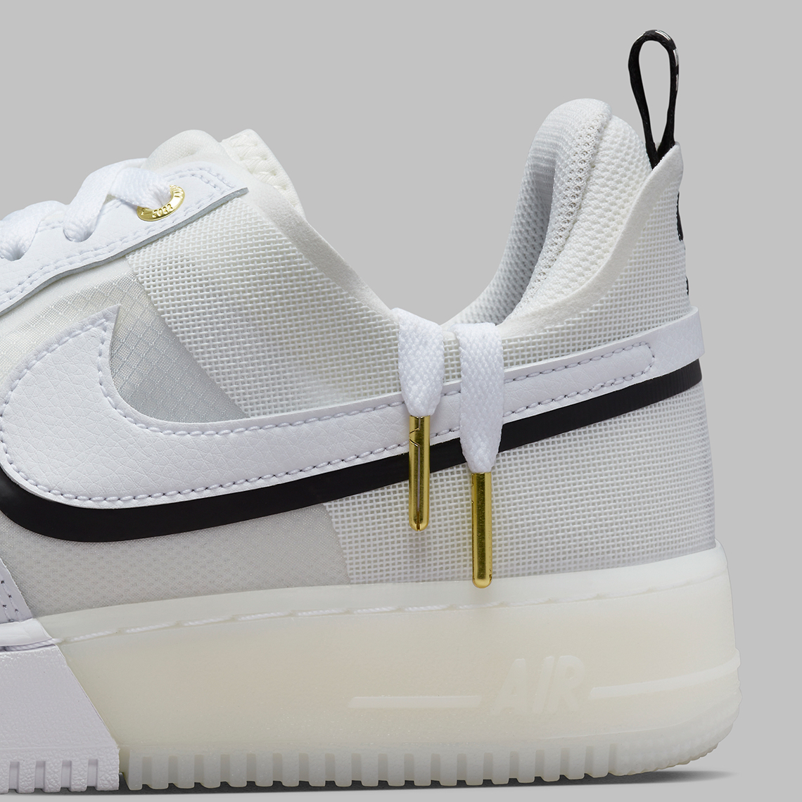 Nike Air Force 1 React White Sail Black Dq7669 100 2