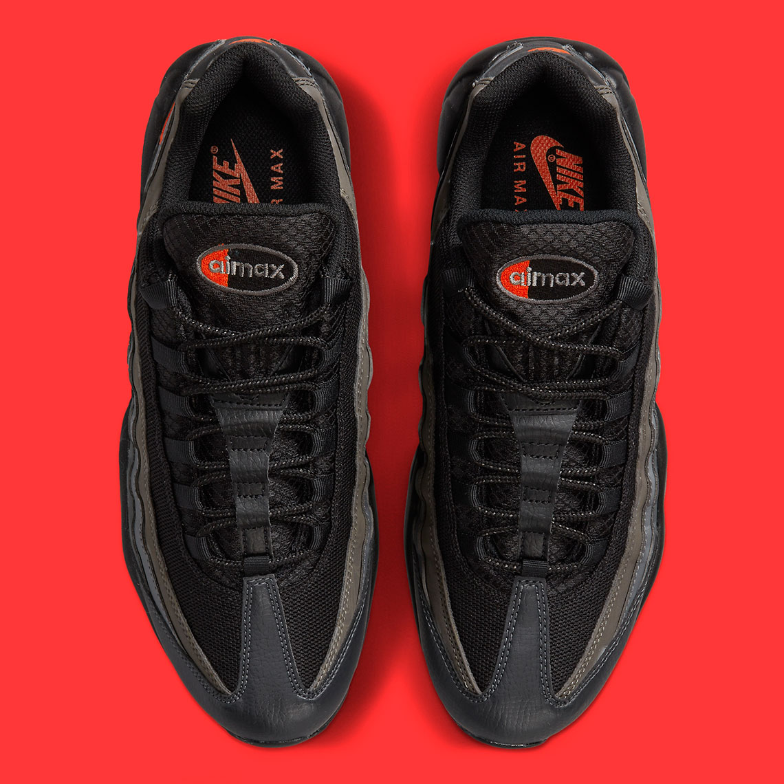 Nike Air Max 95 Multi Swoosh Black Crimson Fd0663 002 2