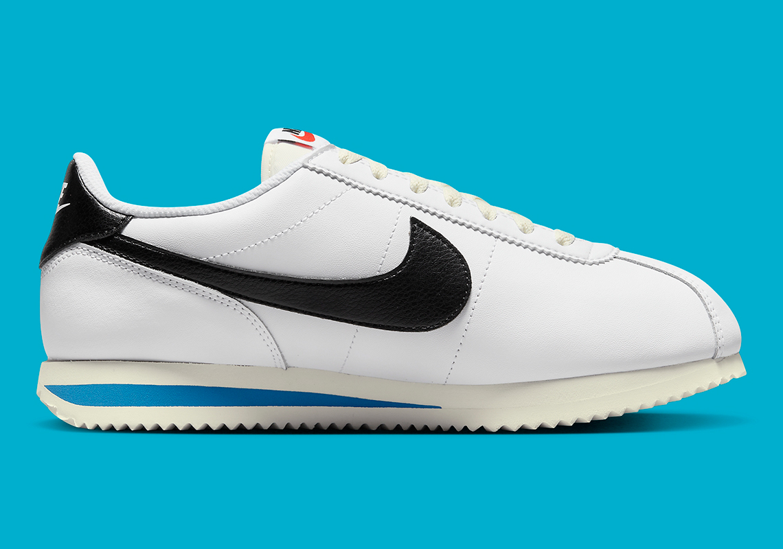 Nike Cortez "White/Black/Light Blue" DN1791-100 | SneakerNews.com