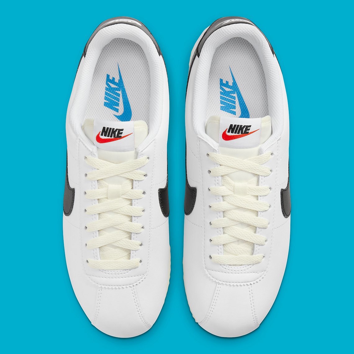 Nike Cortez "White/Black/Light Blue" DN1791-100 | SneakerNews.com