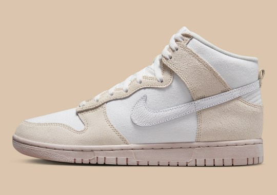 Cracked Leather Swooshes Appear On This Tan-Covered Nike Dunk High