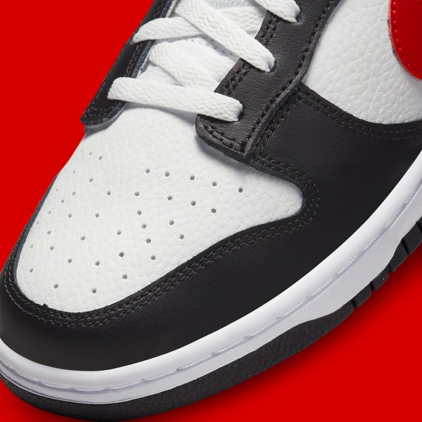 nike dunk red black white