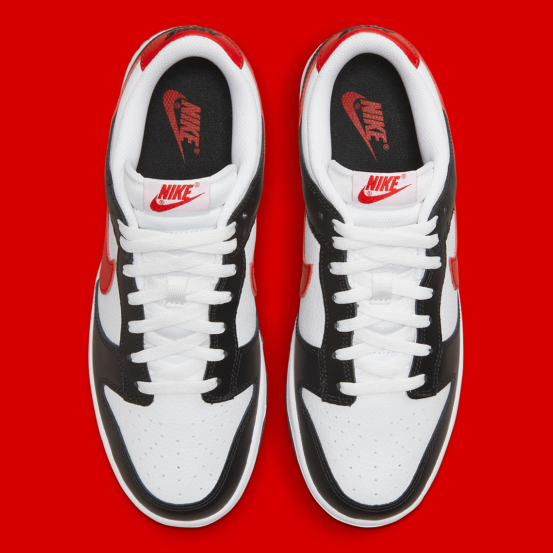 Nike Dunk Low Black White Red FB3354-001 | SneakerNews.com